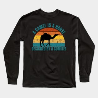 Camel Retro Sunset Long Sleeve T-Shirt